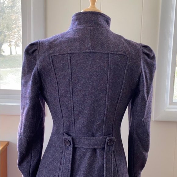 VTG 70s does Edwardian Victorian Puff Sleeve Coat - Picture 6 of 10